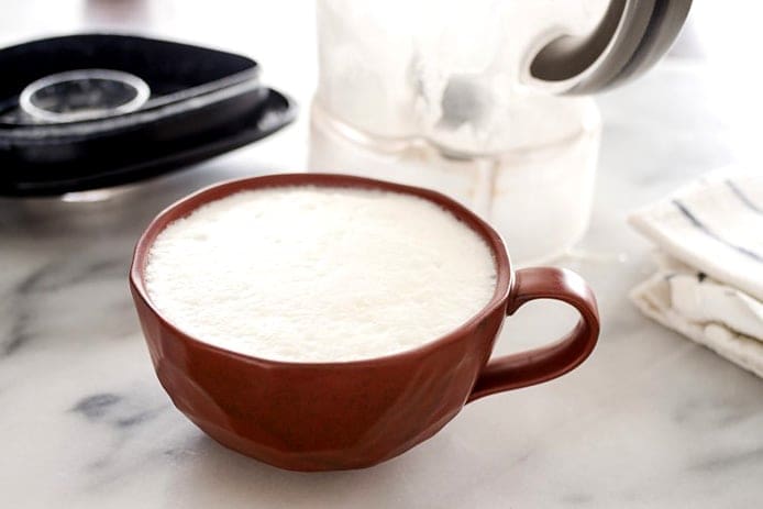 frothing milk